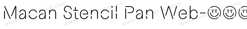Macan Stencil Pan Web字体转换